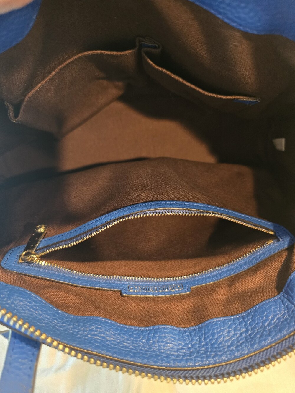 Henri Bendell Royal Blue With Whip Stitching And Two Bag Charms. - Picture 13 of 17
